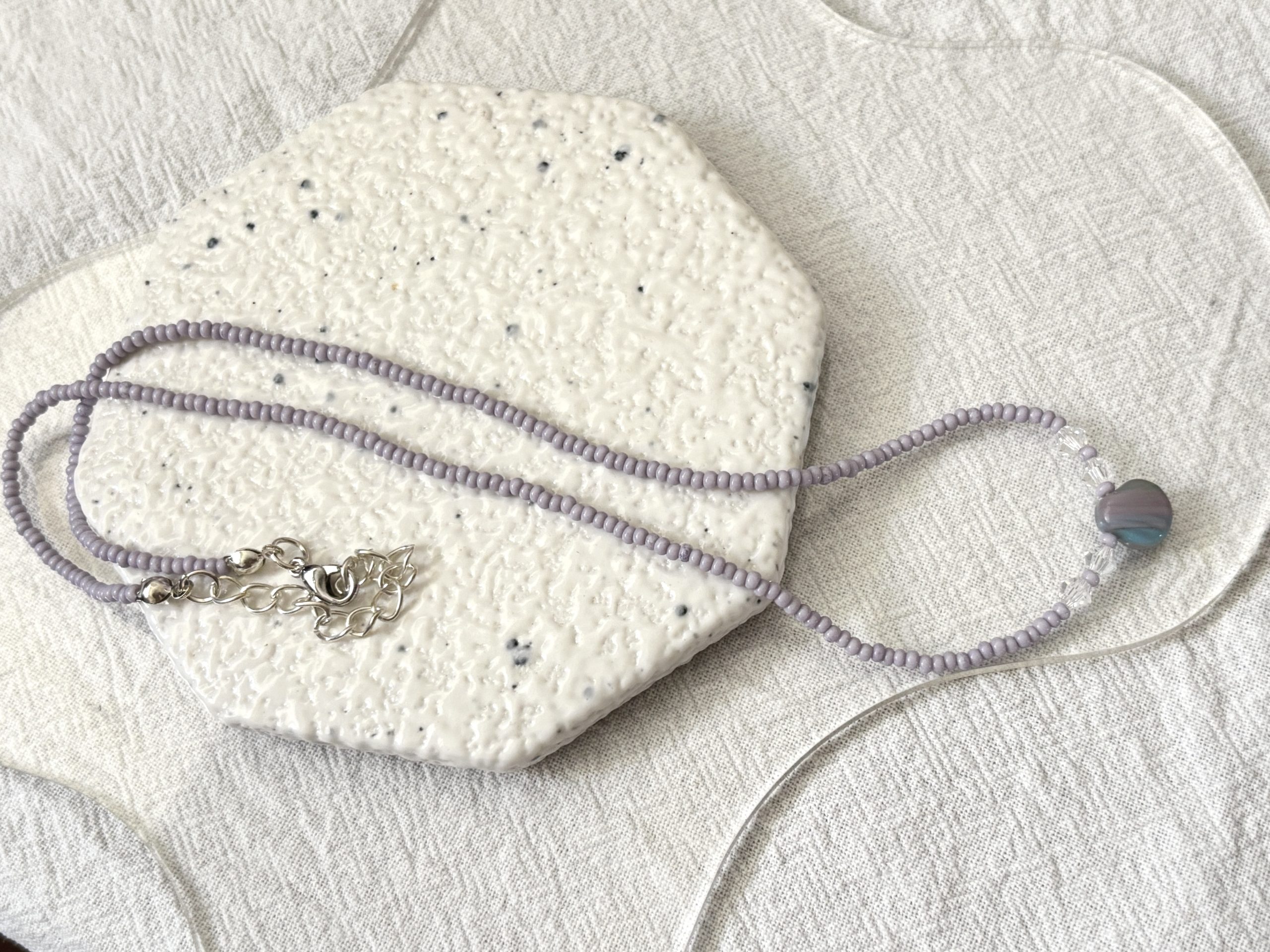 One-of-a-Kind Handwoven Beaded Necklace - Image 5